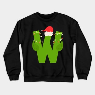 Christmas Letra W Crewneck Sweatshirt